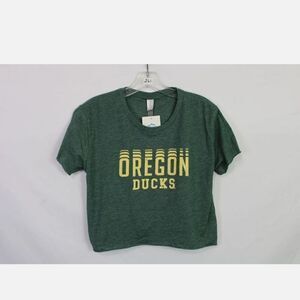 SUMMIT SPORTSWEAR LIGHTWEIGHT CROPPED CREW NECK TEE SIZE M OREGON DUCKS NWT